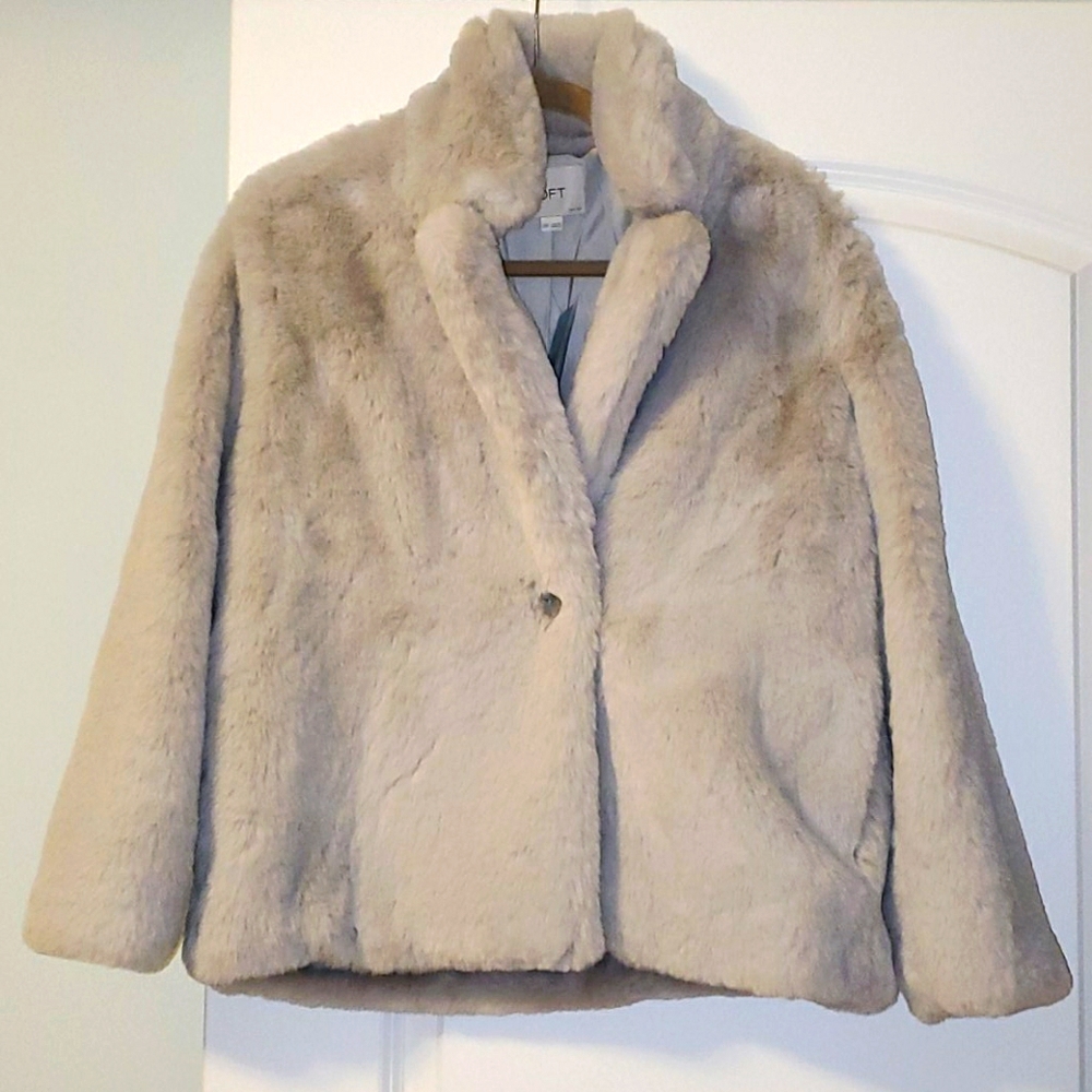 Faux fur coat